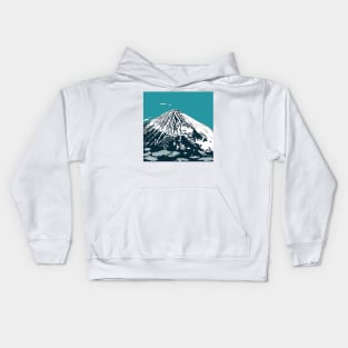 Mount Fuji from the Sky Kids Hoodie